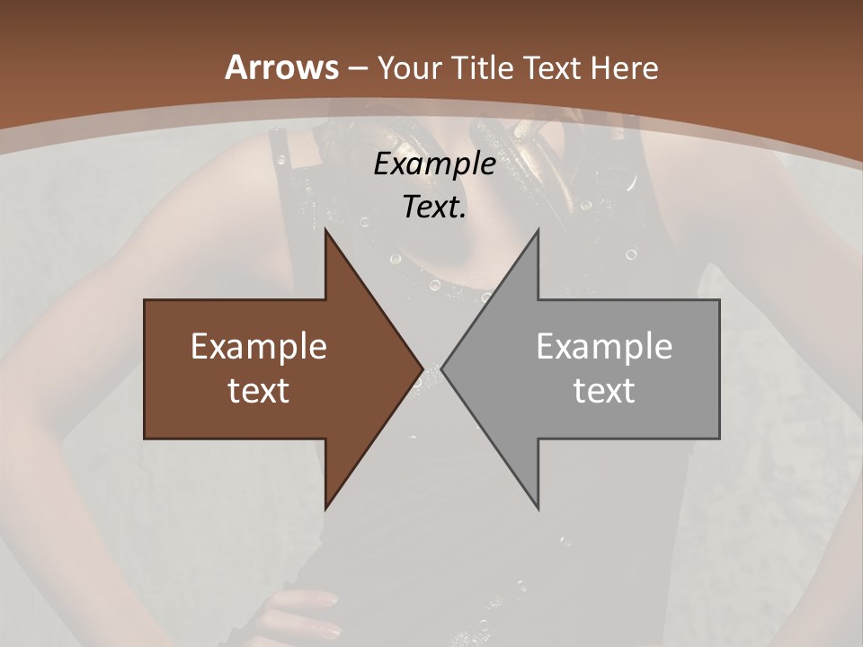 Aviator Headphones Posing PowerPoint Template