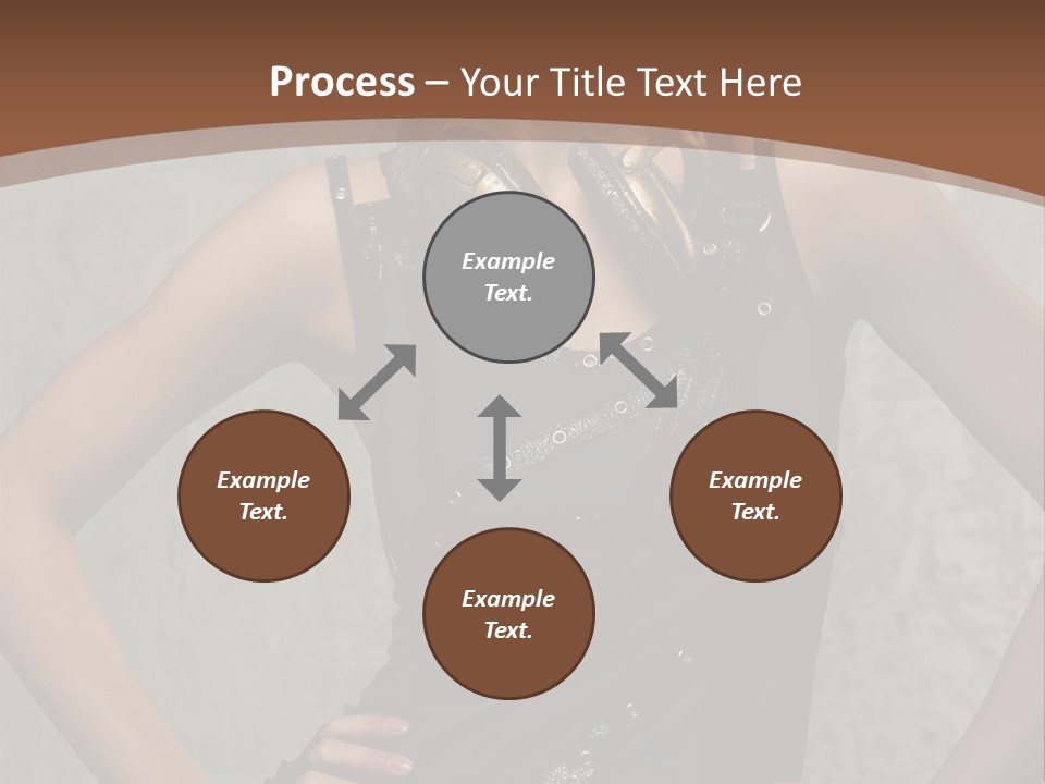 Aviator Headphones Posing PowerPoint Template