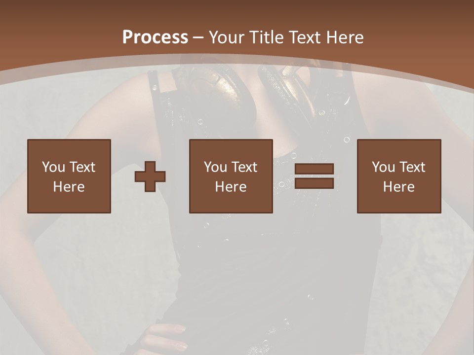 Aviator Headphones Posing PowerPoint Template