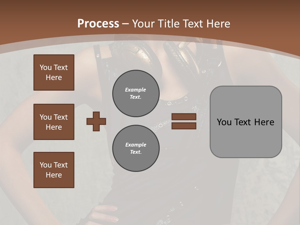 Aviator Headphones Posing PowerPoint Template