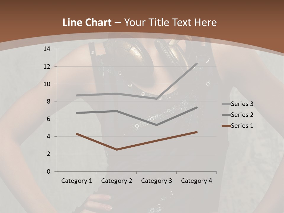 Aviator Headphones Posing PowerPoint Template
