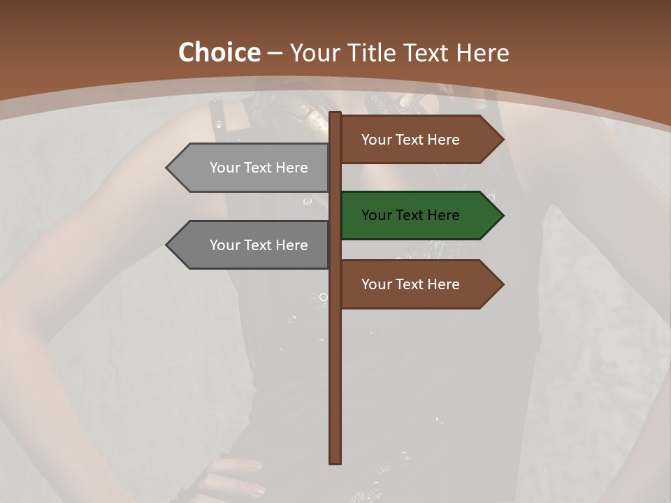 Aviator Headphones Posing PowerPoint Template