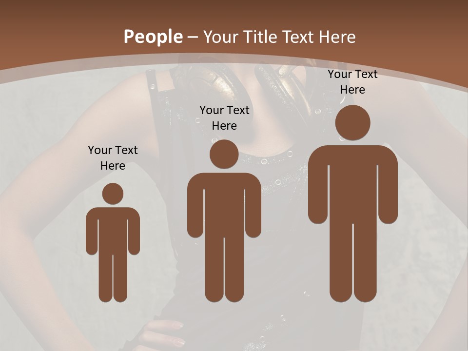 Aviator Headphones Posing PowerPoint Template