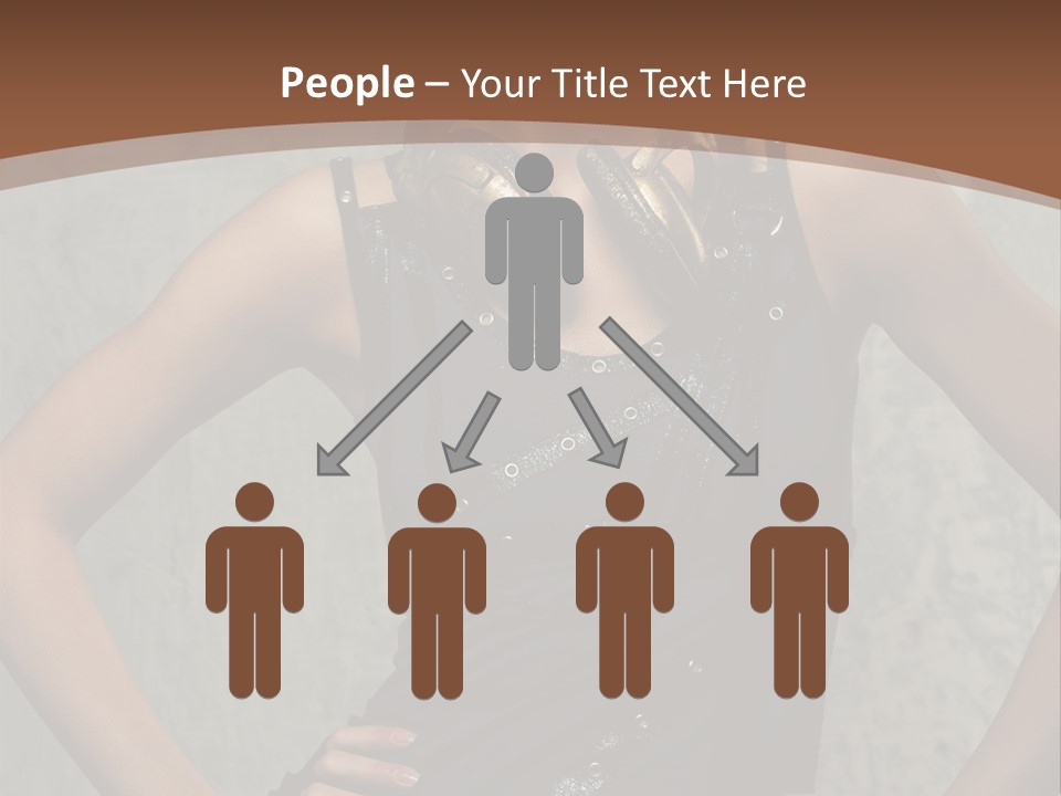 Aviator Headphones Posing PowerPoint Template