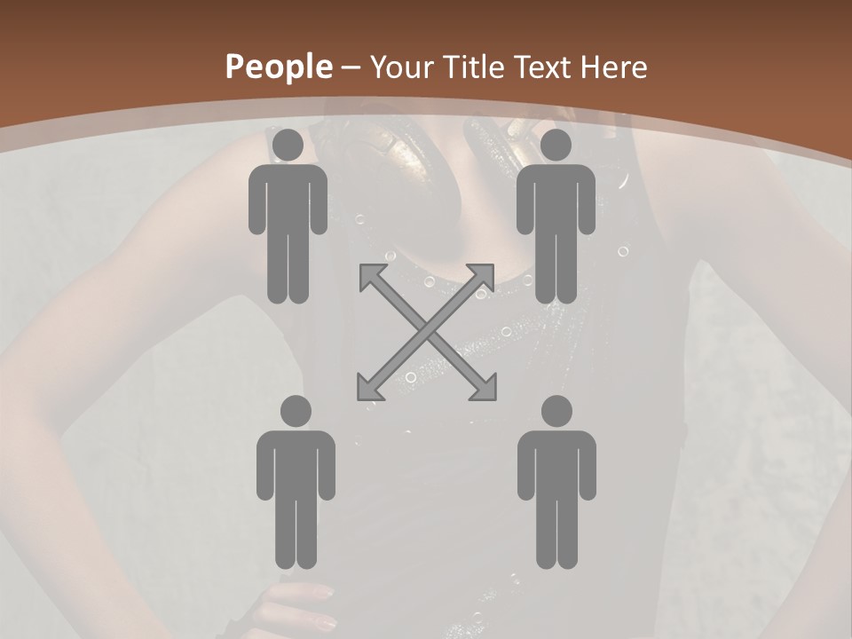 Aviator Headphones Posing PowerPoint Template