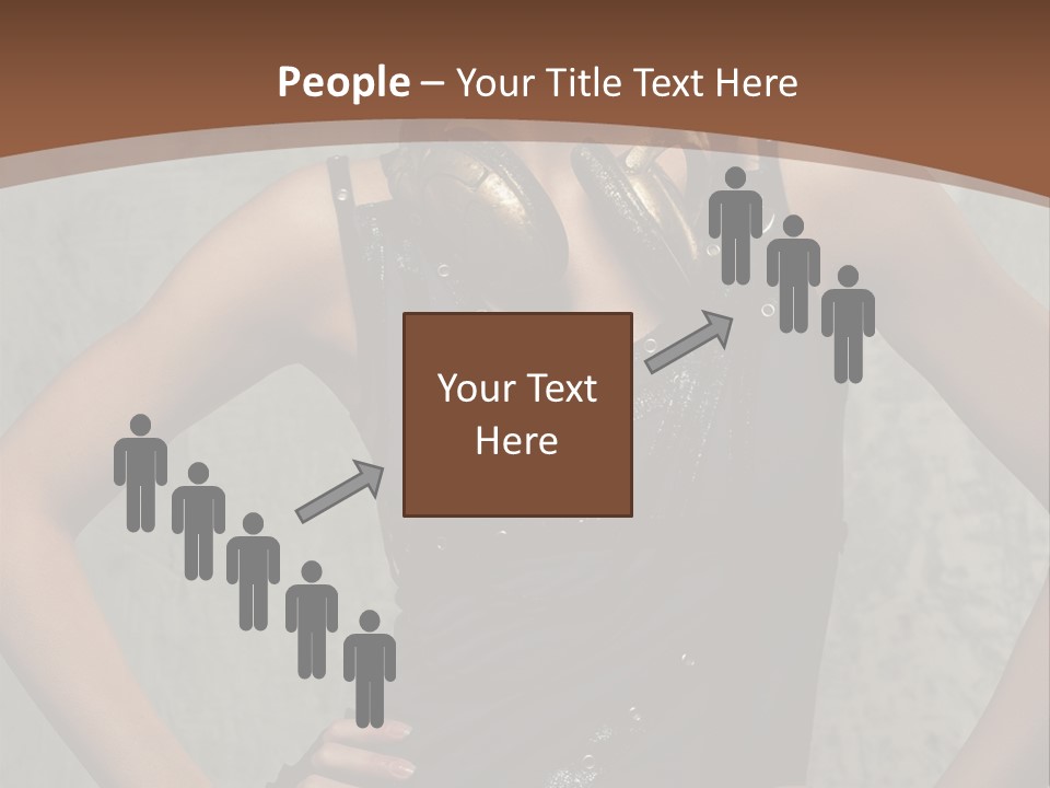 Aviator Headphones Posing PowerPoint Template