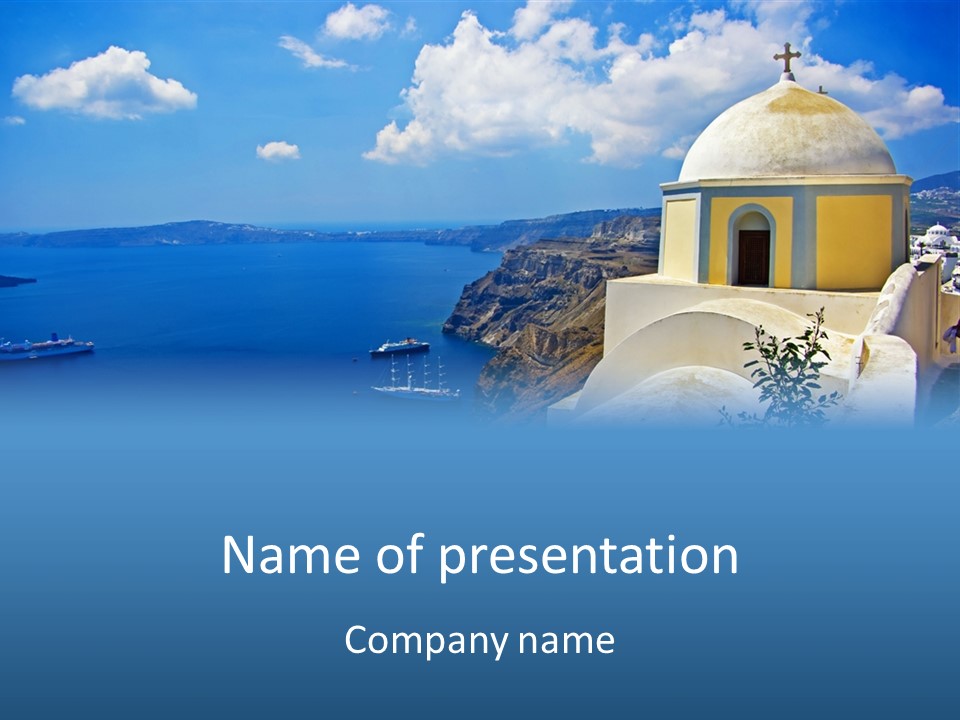 Hill Town Vacation PowerPoint Template