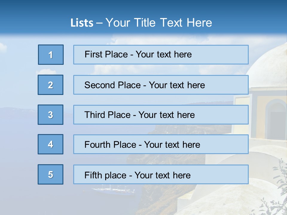 Hill Town Vacation PowerPoint Template