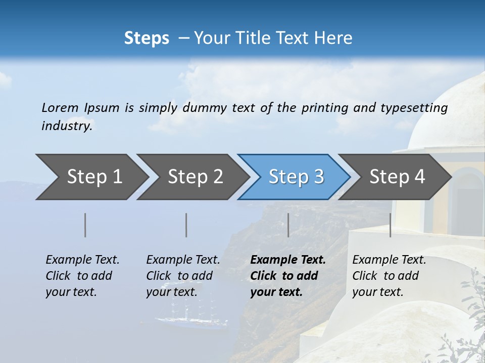 Hill Town Vacation PowerPoint Template