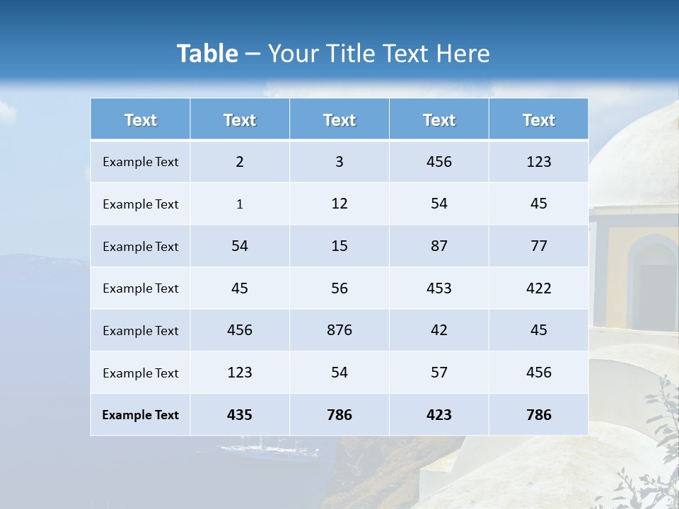 Hill Town Vacation PowerPoint Template