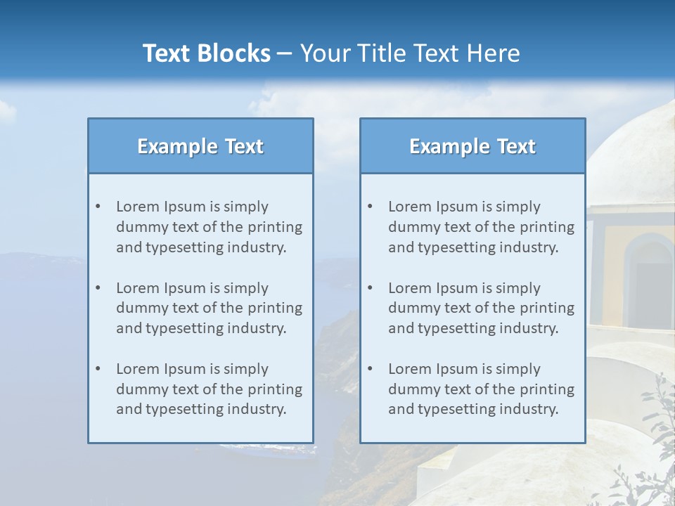 Hill Town Vacation PowerPoint Template