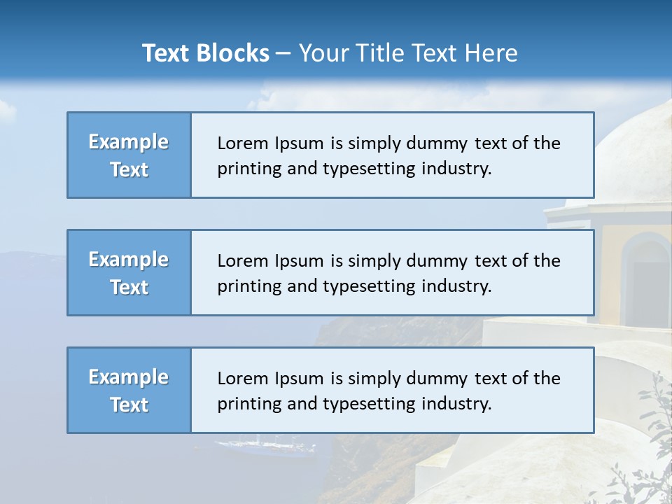 Hill Town Vacation PowerPoint Template