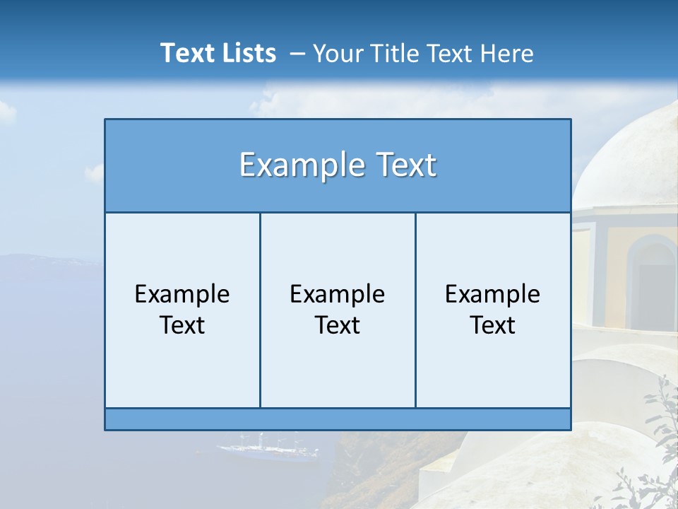 Hill Town Vacation PowerPoint Template