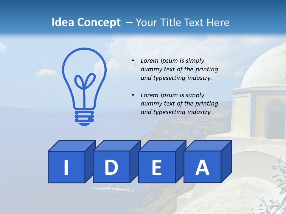 Hill Town Vacation PowerPoint Template