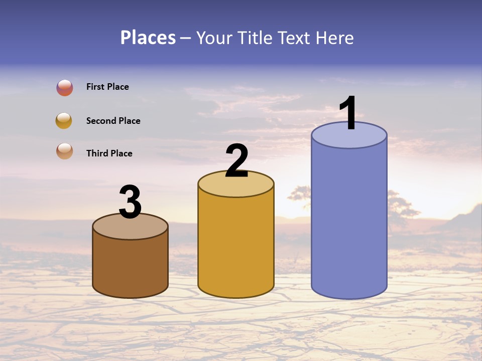 Dry Africa Orange PowerPoint Template