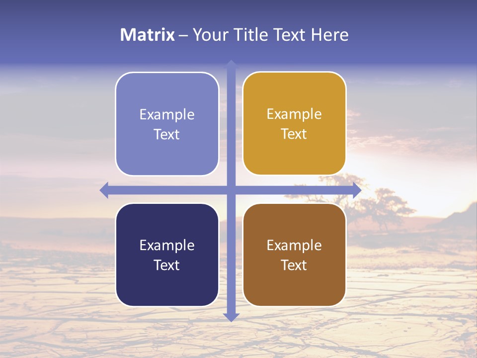 Dry Africa Orange PowerPoint Template