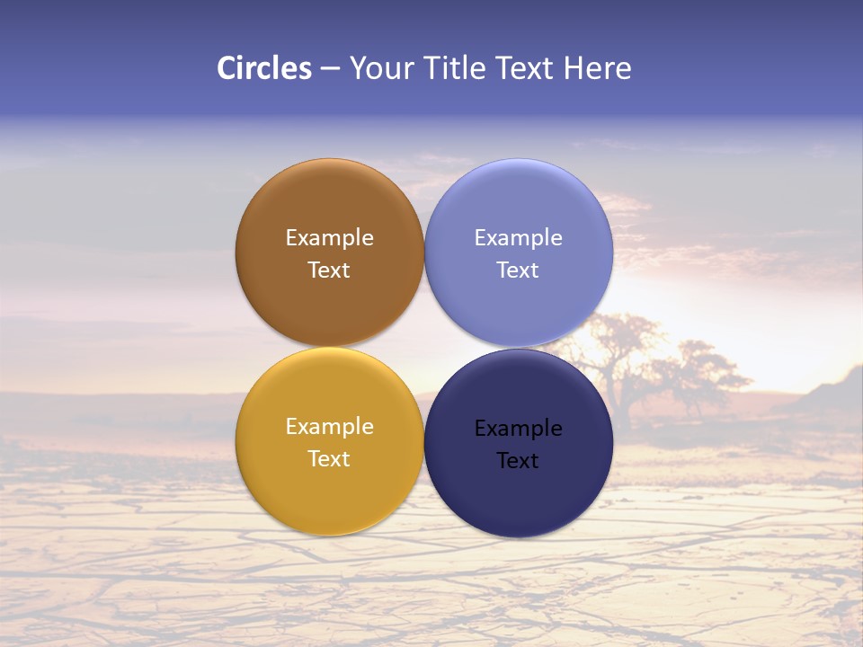 Dry Africa Orange PowerPoint Template