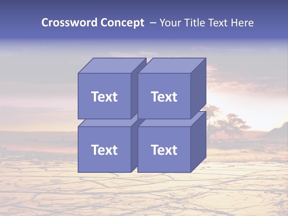 Dry Africa Orange PowerPoint Template