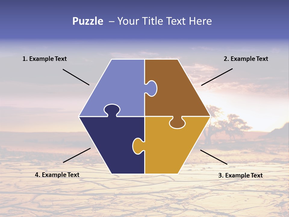 Dry Africa Orange PowerPoint Template
