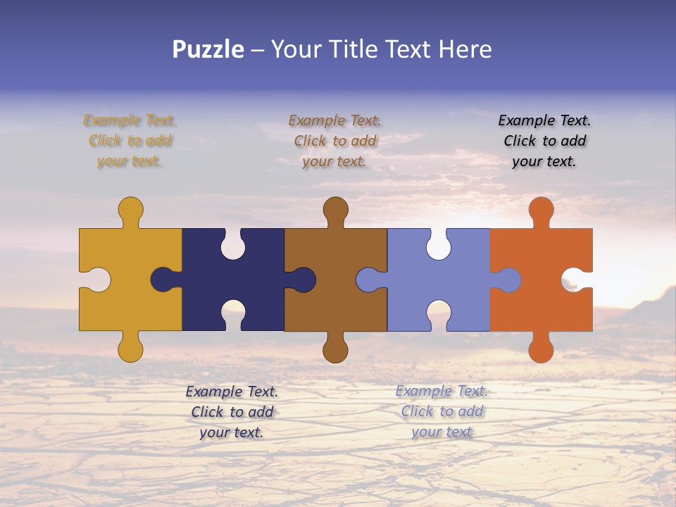 Dry Africa Orange PowerPoint Template