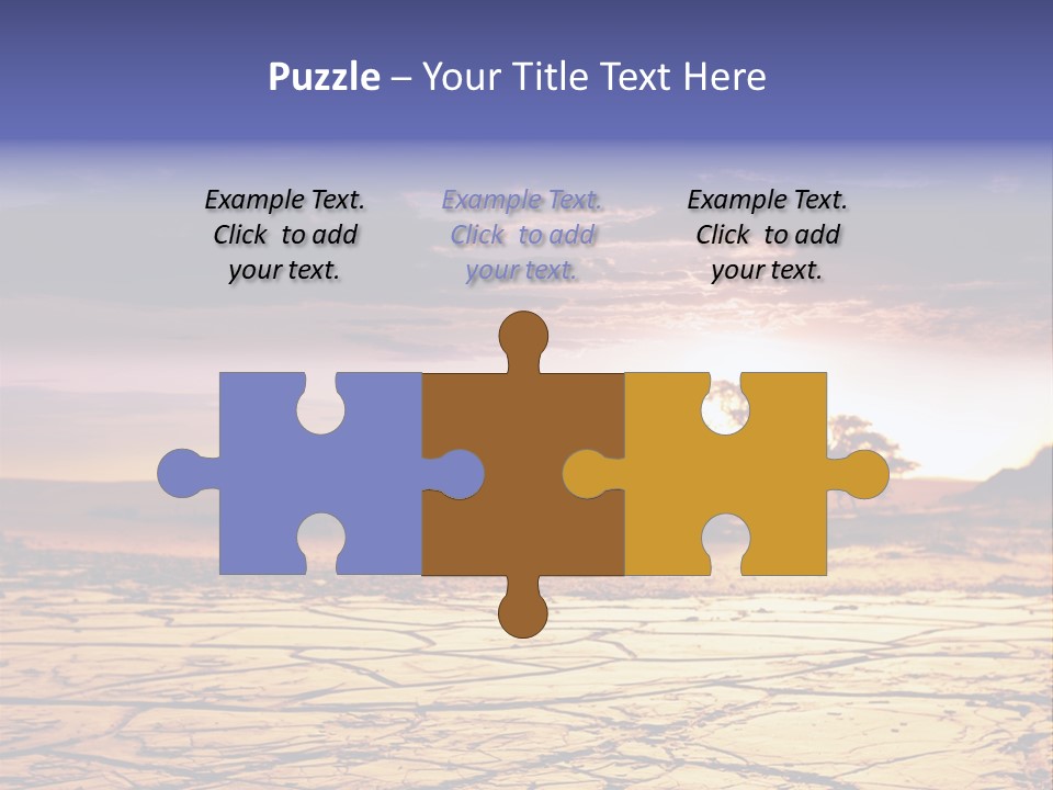 Dry Africa Orange PowerPoint Template