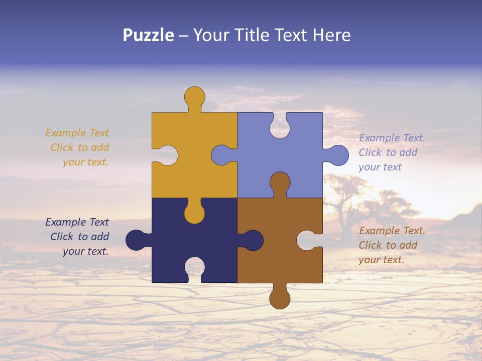 Dry Africa Orange PowerPoint Template