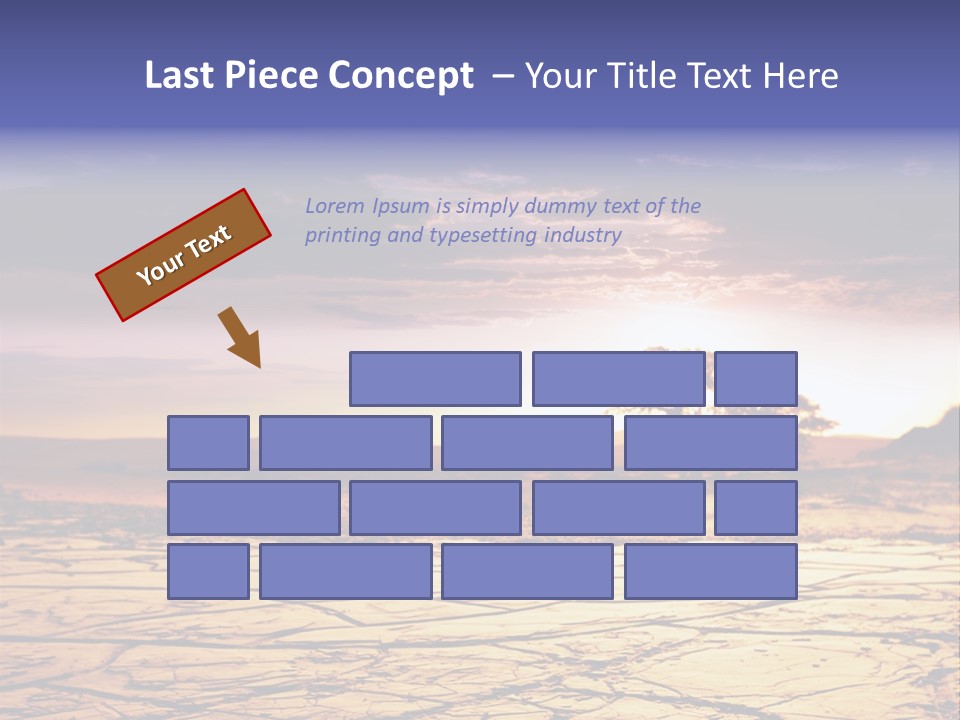 Dry Africa Orange PowerPoint Template