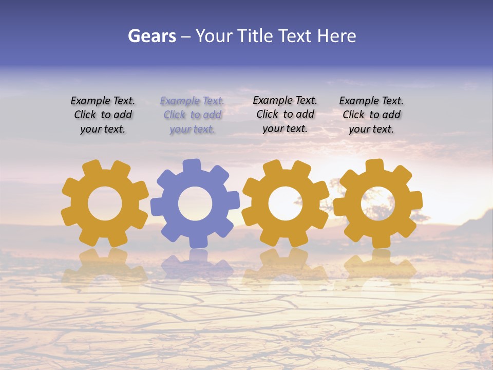 Dry Africa Orange PowerPoint Template