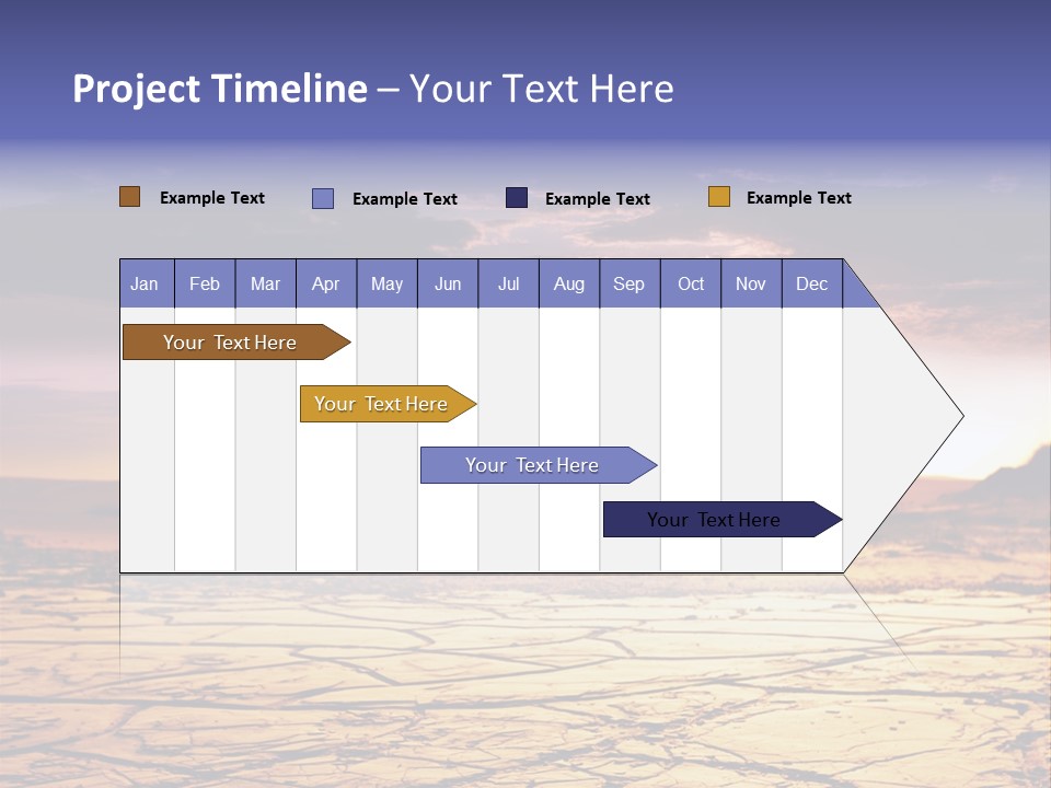 Dry Africa Orange PowerPoint Template