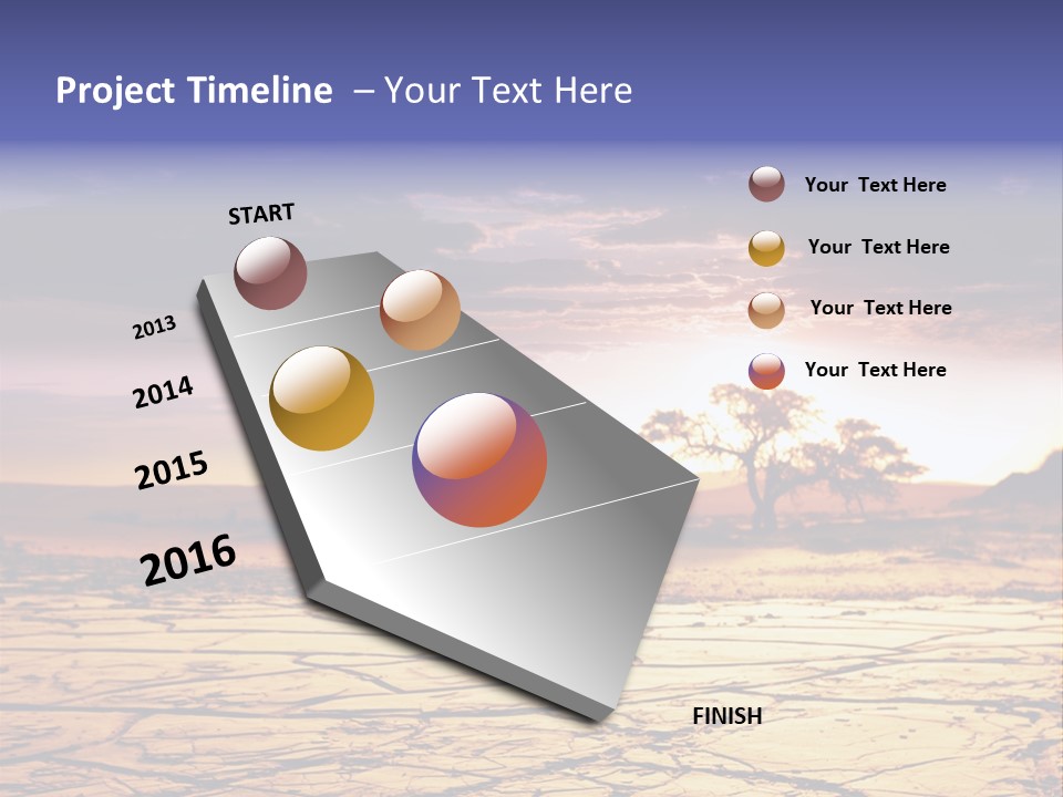 Dry Africa Orange PowerPoint Template