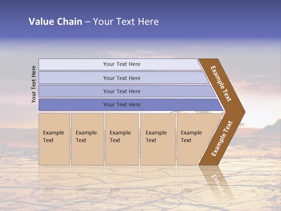 Dry Africa Orange PowerPoint Template