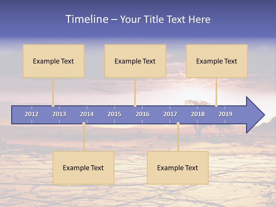 Dry Africa Orange PowerPoint Template
