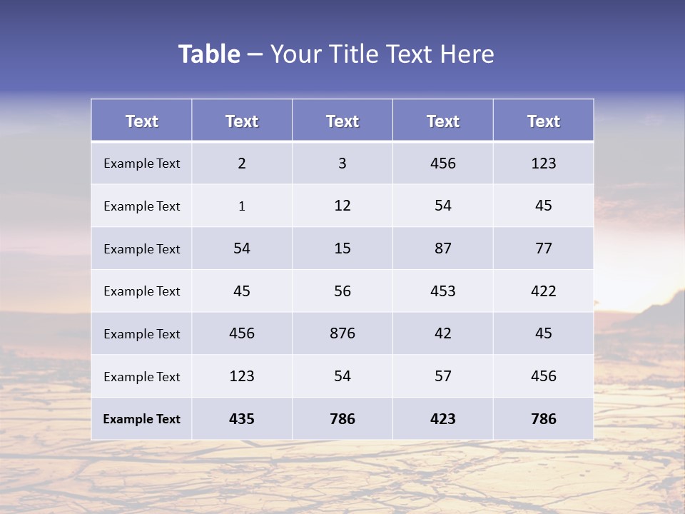 Dry Africa Orange PowerPoint Template