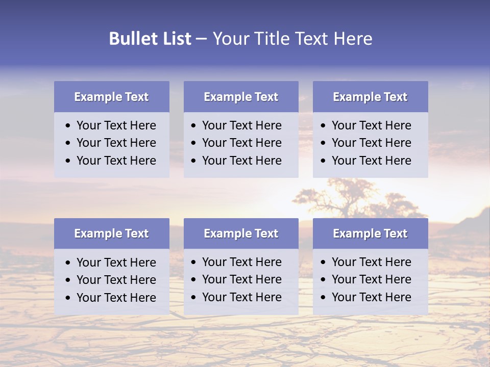 Dry Africa Orange PowerPoint Template