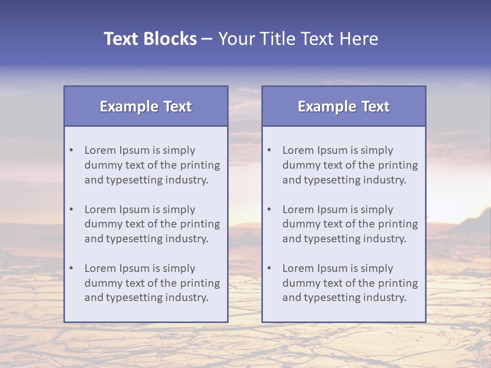 Dry Africa Orange PowerPoint Template