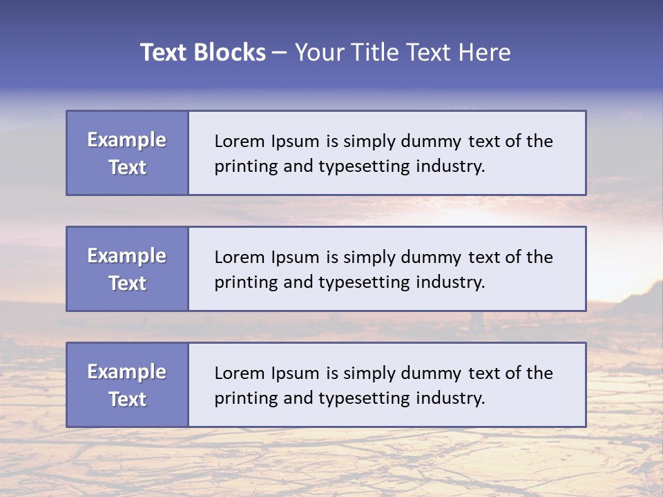 Dry Africa Orange PowerPoint Template