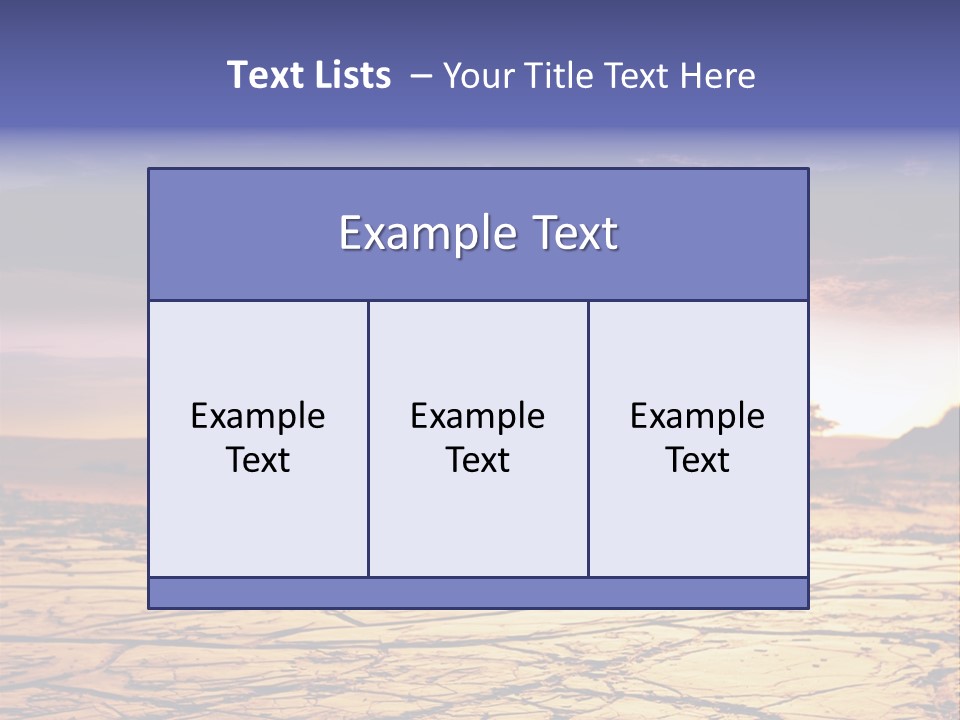 Dry Africa Orange PowerPoint Template