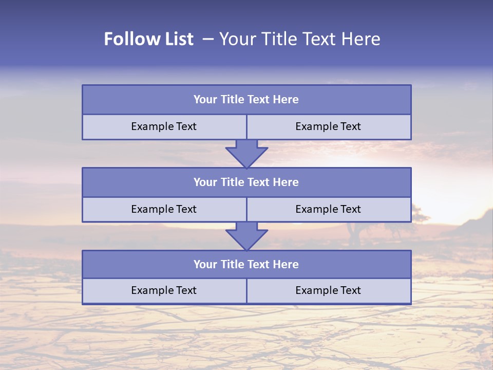 Dry Africa Orange PowerPoint Template