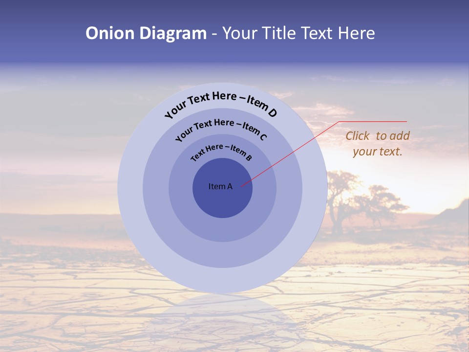 Dry Africa Orange PowerPoint Template