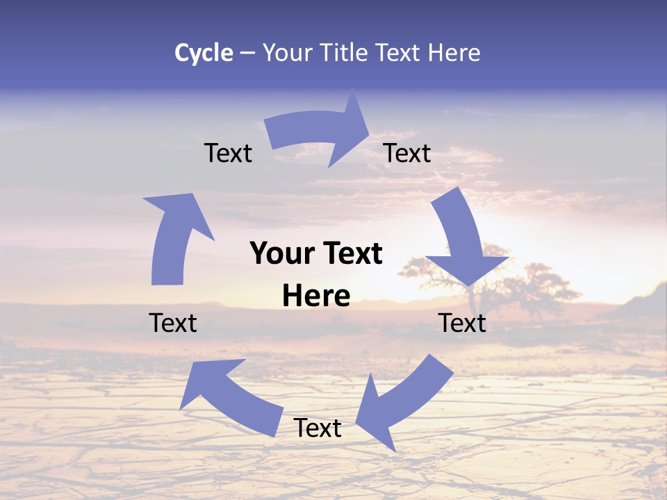 Dry Africa Orange PowerPoint Template