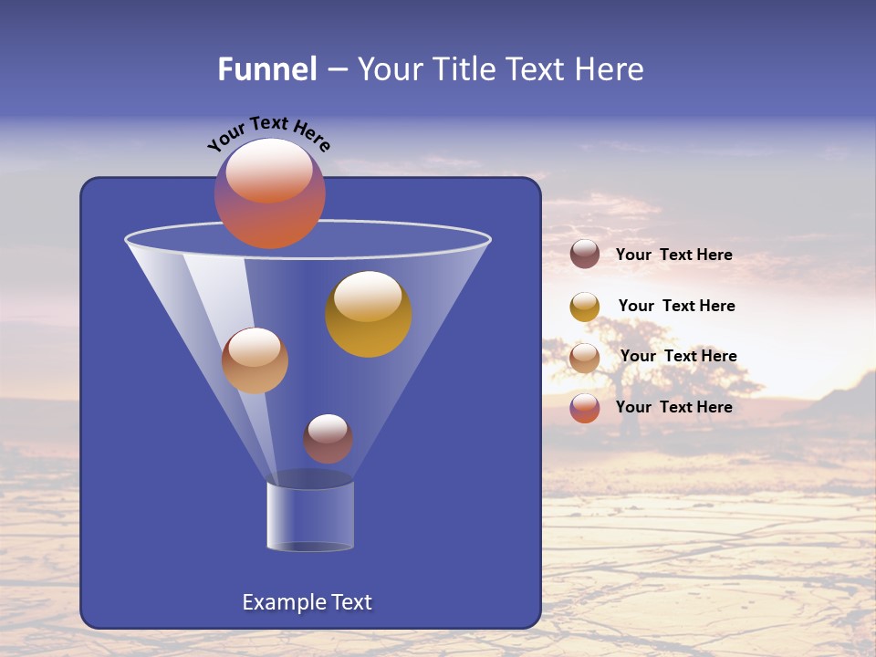 Dry Africa Orange PowerPoint Template