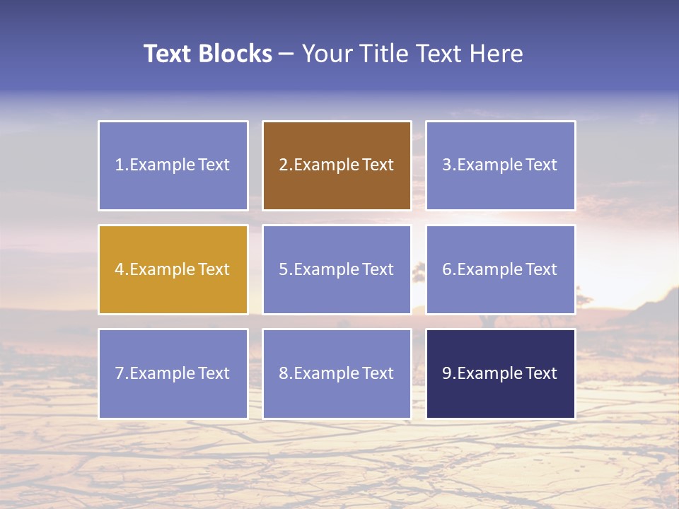 Dry Africa Orange PowerPoint Template