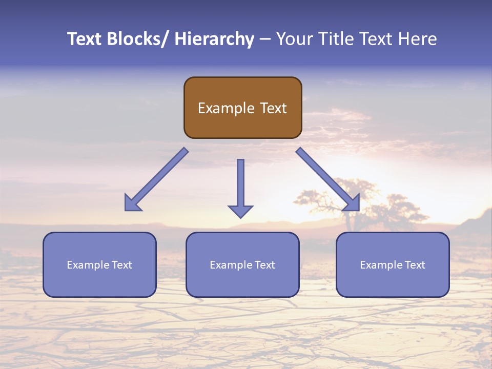 Dry Africa Orange PowerPoint Template