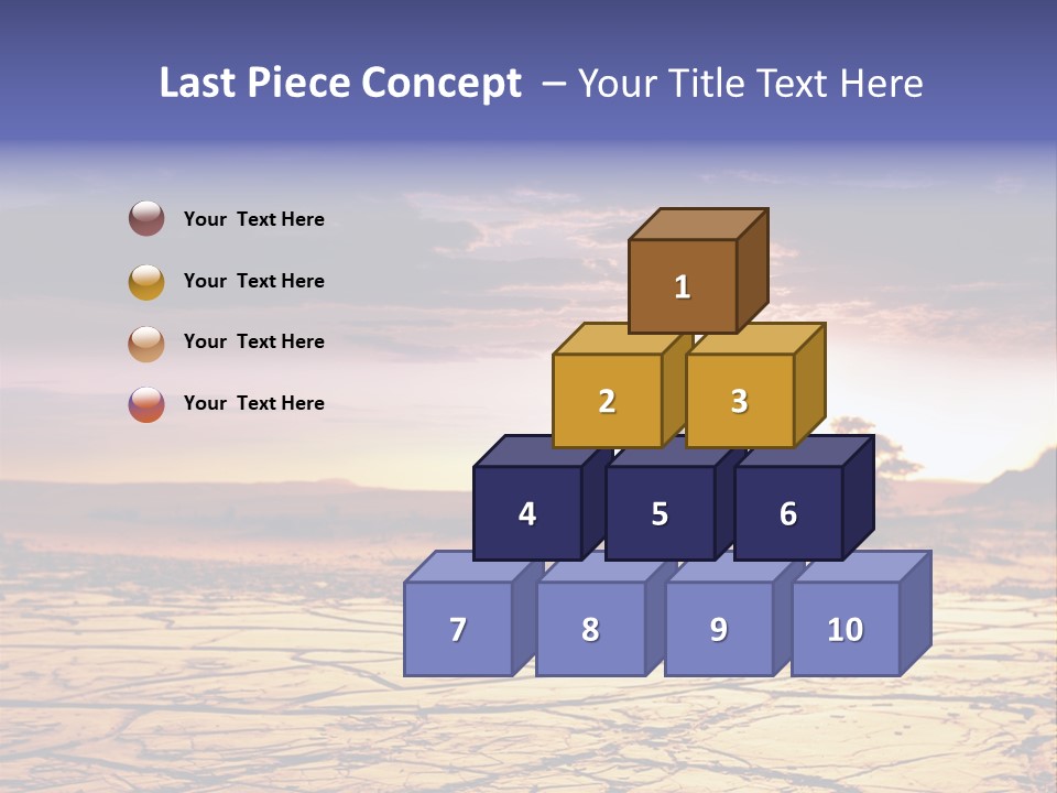 Dry Africa Orange PowerPoint Template