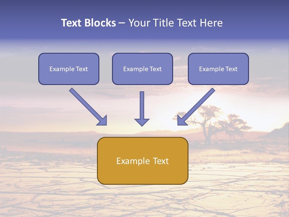 Dry Africa Orange PowerPoint Template
