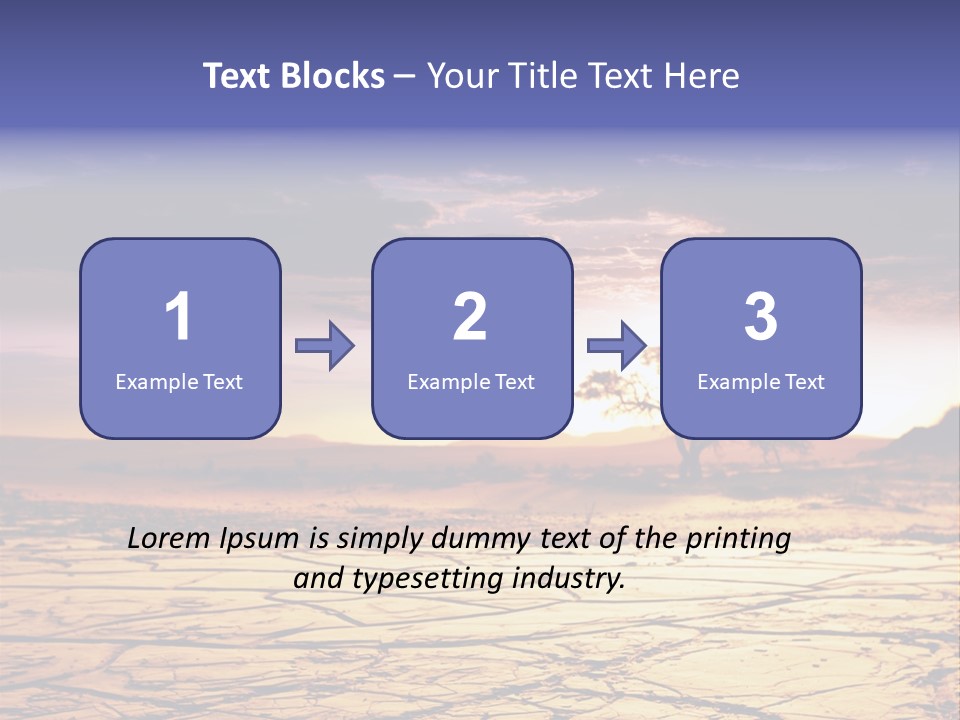 Dry Africa Orange PowerPoint Template