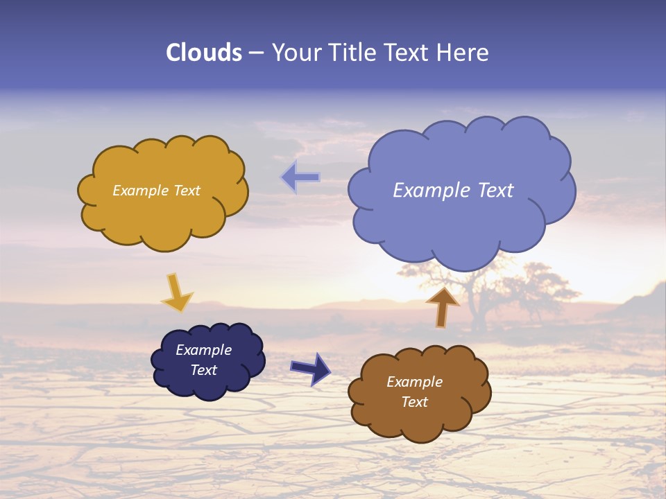Dry Africa Orange PowerPoint Template