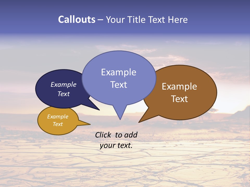 Dry Africa Orange PowerPoint Template