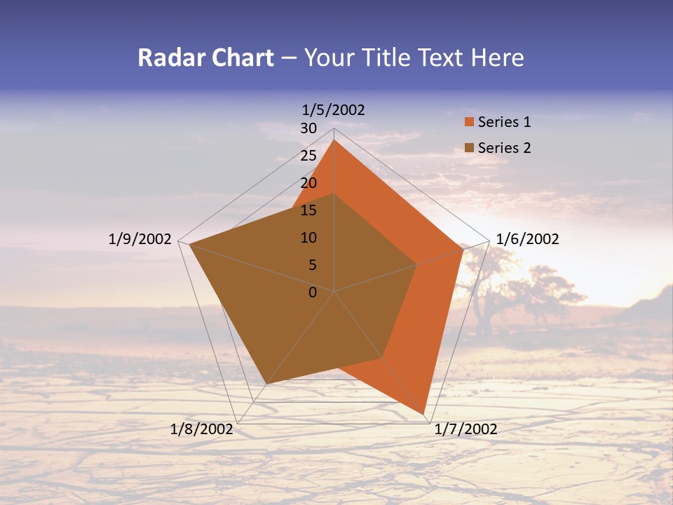 Dry Africa Orange PowerPoint Template