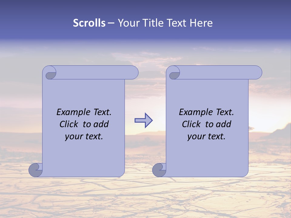 Dry Africa Orange PowerPoint Template